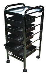 Standard 6 Tier Trolley Black