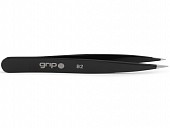 Grip Pointed Tip Tweezer Matte Black